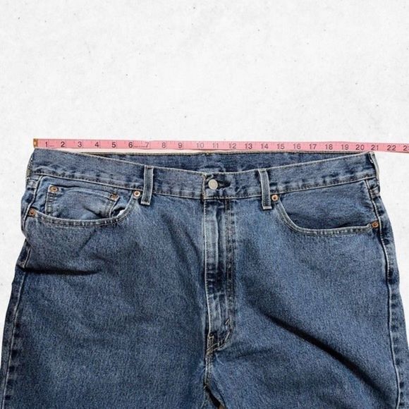 Levi's 550 Men Jeans‎ W40 L30 Denim Straight Leg Medium Wash Mid Rise Zipper - Picture 5 of 12